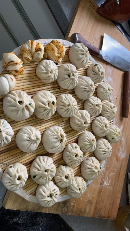 老婆包的包子，收越来越巧了