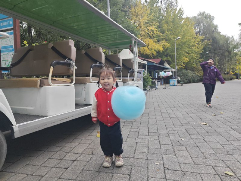 今天上午天气非常好，就想着去奥森，看看奥森的花和落叶